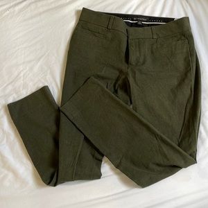 Banana Republic dark green Sloan pant